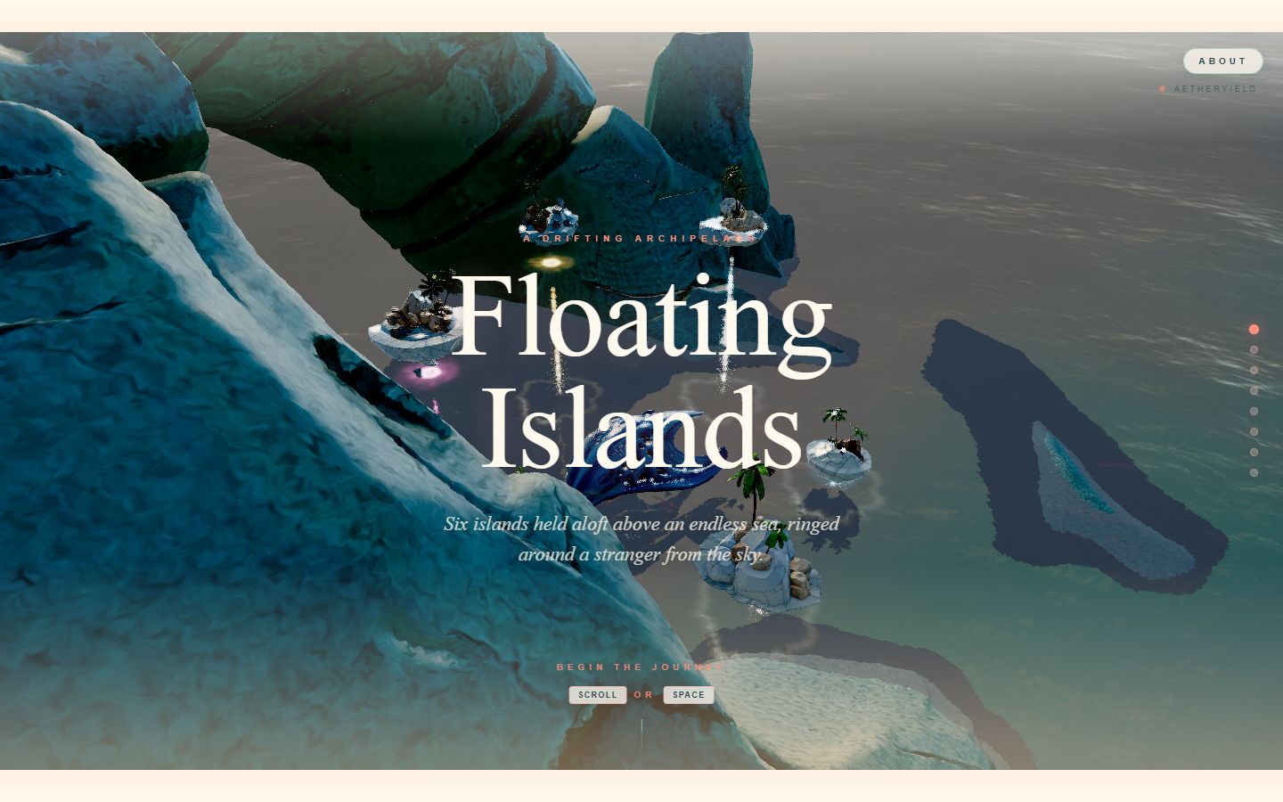 Floating Islands — a drifting archipelago