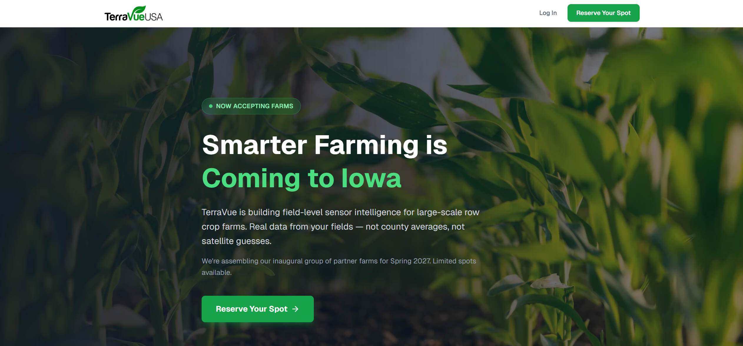 TerraVue USA — Smarter Farming is Coming to Iowa